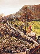 Sir John Everett Millais Winter Fuel Sweden oil painting artist
